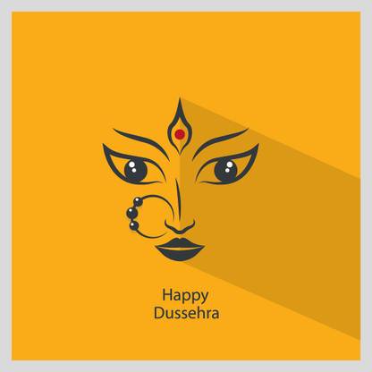 Happy Dussehra Poster |God Poster for Room|Religious Poster|Poster for any Room|HD Poster for Home,Office,Gym Decor|300 GSM Thick Paper Print Paper Print