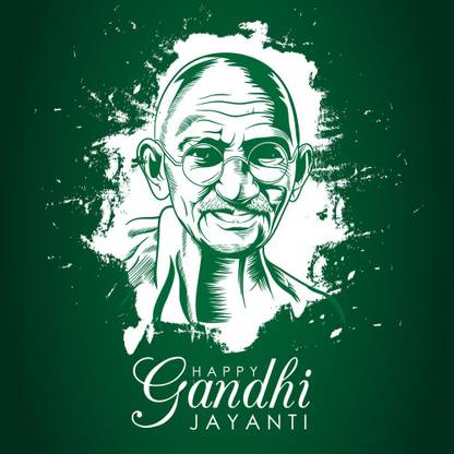 Happy gandhi jayanti Motivational Poster|Inspirational Poster|Posters for life|Country Love|Religious|All Time Posters|Technology Poster|Poster About Life|HomeDecorPoster|Poster for Every Room,Office, GYM|300 GSM HD Paper Print Paper Print