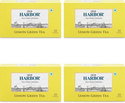 Old Harbor Tea Lemon Green Tea 100 Lemon Green Tea Bags Box