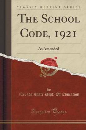 The School Code, 1921