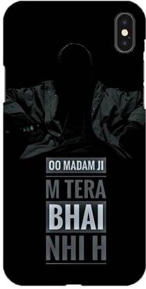 NDCOM Back Cover for Apple iPhone 9 Oo Madam Ji M Tera Bhai Nahi Hai Printed