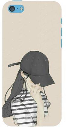 NDCOM Back Cover for Apple iPhone 5c Girl Attitude Printed