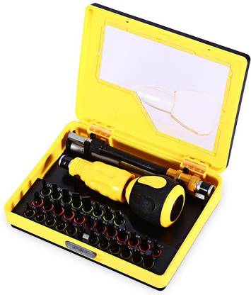 PagKis 32 PCs Multi Bit Mini Screw Driver ToolKit Stubby Screwdriver Set