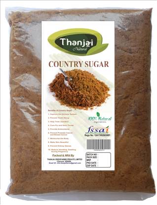 THANJAI NATURAL Country Sugar 3000grams 100% Natural Pure Traditional method Made Sugar Sugar