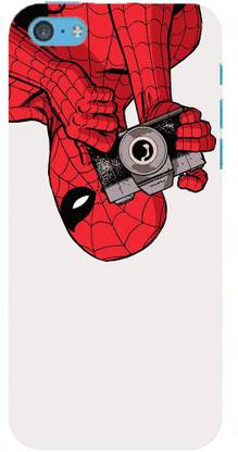 NDCOM Back Cover for Apple iPhone 5c Spider Man Capturing Photo Printed