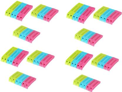 RESKA SEALING POUCH CLIPS Large Plastic Airtight Food Bag Clips