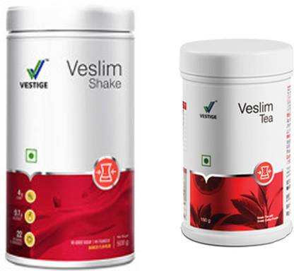 Vestige Veslim shake, 500g and VESLIM TEA