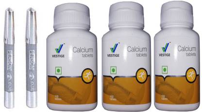 Vestige Calcium Tablets (100 tablet ) 3 bottel with parsoni kajal 2 pcs (set of 5 )