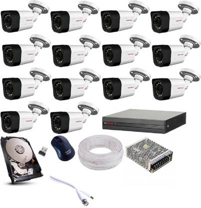 CP PLUS 14 BULLET , 16 CHANNEL DVR, 16 CHANNEL POWER SUPPLY,2TB HARD DISK,90M WIRE BUNDLE WITH ALL ACCESSORIES Security Camera