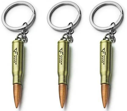 MGP FASHION JAAT Kill Thick BULLET Cross Fire Round Head Pistol Best Party Gift Keyring Combo Key Chain