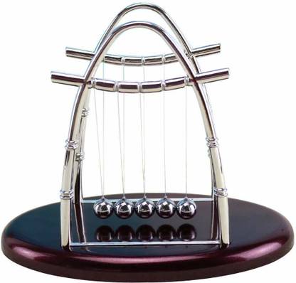 MK Newton's Cradle Balance Balls Physics Science Classroom Puzzle Desk Triangle Shape Toy