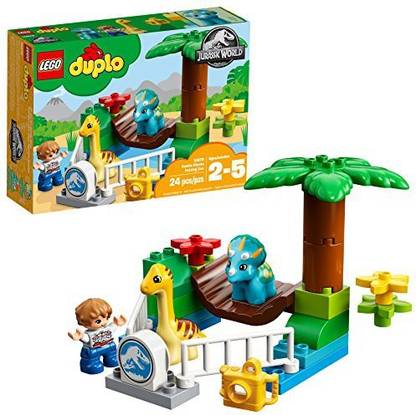 LEGO DUPLO Jurassic World Gentle Giants Petting Zoo 10879 Building Kit 24 pieces