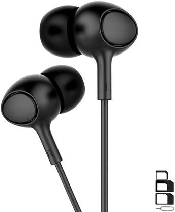 UrCart Headphone Accessory Combo for Xiaomi Redmi Note 5 (Redmi 5 Plus), Xiaomi Redmi Note5, Xiaomi Remi Note Five, Xiomi Mi Note 5, Redmi Note 5, Redmi5+, redmi 5, mi Note 5, Mi NOte5 Earphones Original Like Headsets In-Ear Headphones Wired Stereo Bass Head Earbuds Hands-free With Mic, 3.5mm Jack