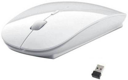 Dezful Wireless mouse White Wireless Ambidextrous Optical Mouse  with Bluetooth