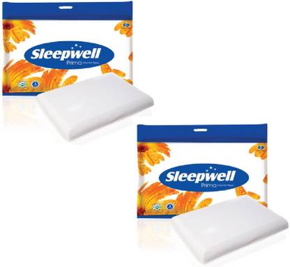 Sleepwell Microfibre Orthopaedic Pillow Pack of 2 Solid