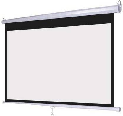 Gadget-Wagon 6 x4 feet 84 inch auto lock manual white projectpr screen wall mountable Projector Screen (Width 180 cm x 122 cm Height)