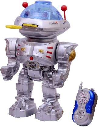 Tiny Tales Wiser robot silver  (Silver, Blue)