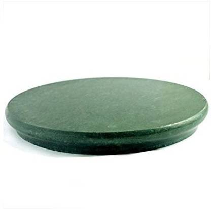 eGharonda Green Marble Chakla/ Roti Maker/ Rolling Board