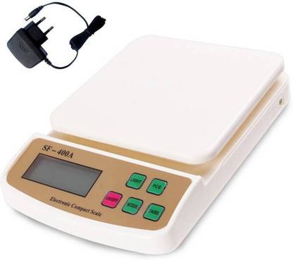 Zeom 10KG digital kitchen weighing scale (white) SF400A for household and hotel and resturant uses Weighing Scale  (White) Weighing Scale