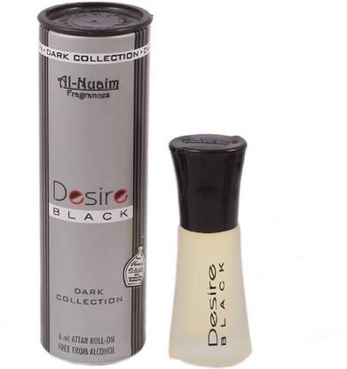 Al Nuaim Desire Black Dark Collection Floral Attar 6 ml Pack of 2 (For Men & Women) Floral Attar
