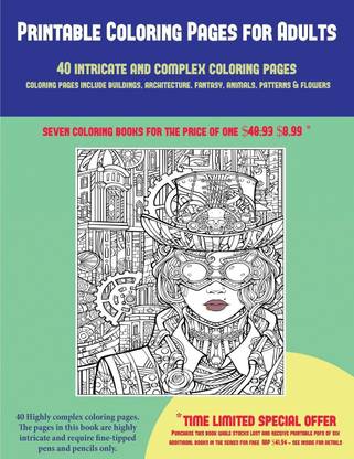 Printable Coloring Pages for Adults (40 Complex and Intricate Coloring Pages)