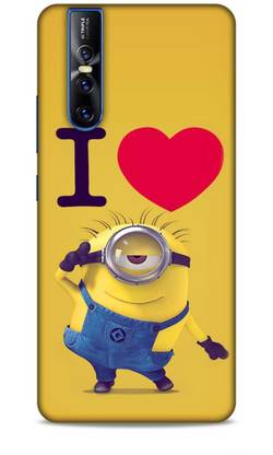 MAPPLE Back Cover for Vivo V15 Pro (Minions Printed)