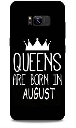 VICTORY FLAG Back Cover for SAMSUNG GALAXY S8 PLUS SM-G955F Queens Are Born In August Printed