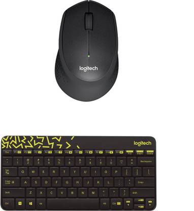 Logitech Multimedia Keyboard (English)-MK240B-Black-Wireless Mouse-M330_Black Combo Set