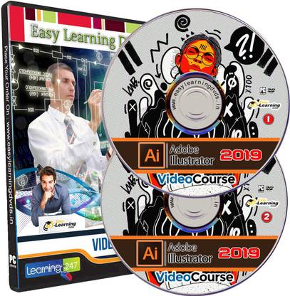 Easy Learning Advanced Adobe Illustrator CC 2019 Video Training Tutorial Course DVD