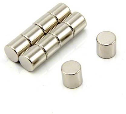 MAGNETICKS 8mm x 8mm Disc Shaped Strong Neodymium Magnet Multipurpose Office Magnets Pack of 30