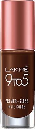 Lakmé 9 to 5 Primer + Gloss Nail Color Woody Desk