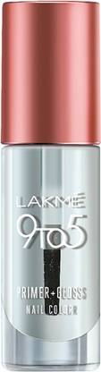 Lakmé 9 to 5 Primer + Gloss Nail Color Top Coat