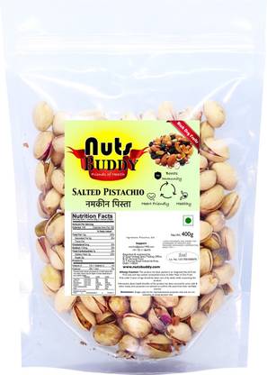 Nuts Buddy Salted Pista 400g Pouch Pistachios