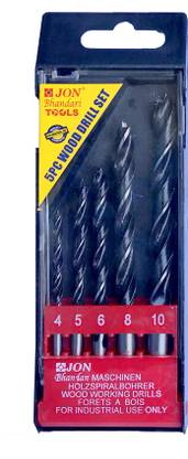 JON BHANDARI W-010 5 PC WOOD DRILL BIT SET