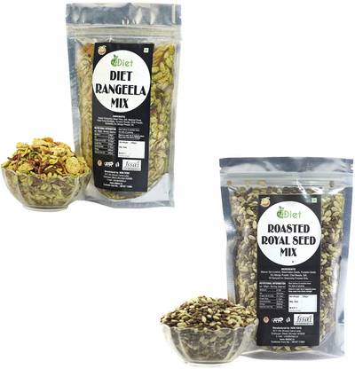 D4DIET Rangeela + Roasted Royal Seed Mix 400 gram (Combo Pack)