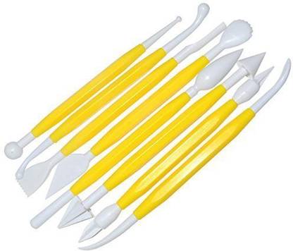 PHDstore Modelling Sculpting Plastic Tool Kit Set Fondant Cake Flower Decorating Clay Sugarcraft 8 Double Sided Tools
