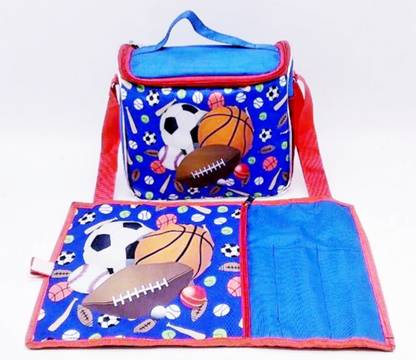ShopNGift Insulated Tiffin Bag with Mat Combo Waterproof Lunch Bag