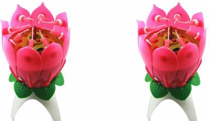 Musical Lotus Birthday Rotating Candle Lotus Birthday Rotating Musical Candle Candle