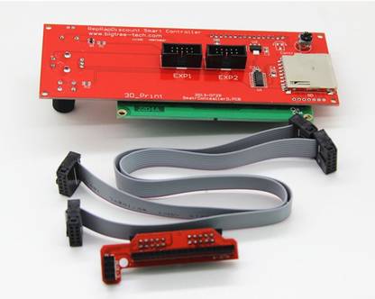 REES52 2004 LCD Graphic Smart Display Controller Board with Adapter and Cable for 3 Printer Ramps 1.4 Printer Mendel Micro Controller Board Electronic Hobby Kit
