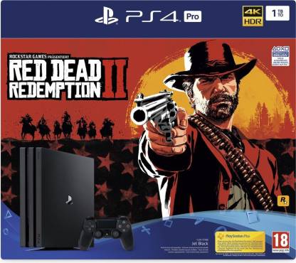 SONY PlayStation 4 Pro 1TB Console - Red Dead Redemption 2 Bundle 1000 GB with Red Dead Redemption