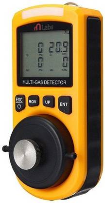 mLabs 4 in 1 Gas Detector Analyzer Portable O2 CO H2S LEL GasTester Gas Detector