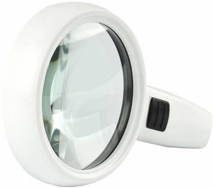 RHONNIUM ® 3 Bright LED Lights Handheld Lighted Magnifier Illuminated Magnifying Glass 3X Reading Glass::Magniging Glass::Pocket Magnifier