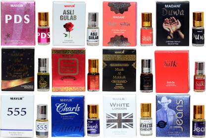 MAYUR Ramdan Kareem Special Attar Gift Set (12 Pcs of 3ml) Floral Attar