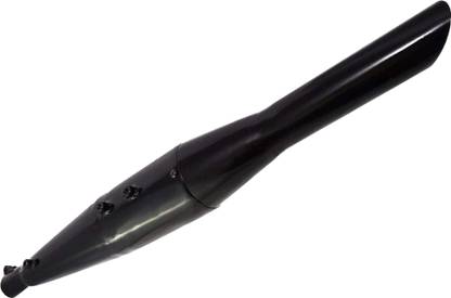 WORDZ Red Rooster / Redrooster silencer Black Exhaust Glasswool Royal Enfield Classic Chrome Full Exhaust System