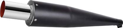 WORDZ Wild Boar / Wildboar silencer Black Front Chrome Exhaust Glasswool Royal Enfield 350 Twin Spark Full Exhaust System