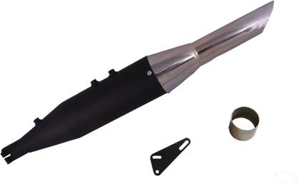 WORDZ Red Rooster / Redrooster silencer Black For Chrome Exhaust Glasswool Royal Enfield Continental GT Full Exhaust System