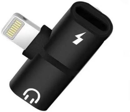 PHONETASTIC Black Metalic Lightining to Double Lightining Splitter YGS1 Phone Converter