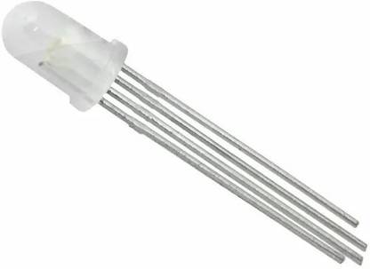 kingsbuy 5 mm Common Anode 4 Pin Tri Color Diffused Light Lamp LED Diode Rgb Light Electronic Hobby Kit