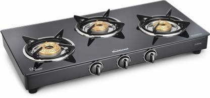 Sunflame Classic 3B BK automatic Glass Automatic Gas Stove