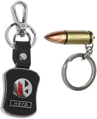 MGP FASHION Mini BULLET Imported HERO Bike Logo Leather Locking Gift Girl Boy Men Women Friend Keyring Key Chain